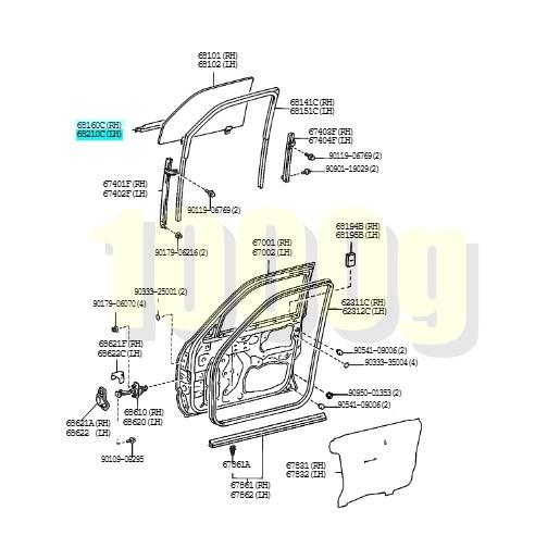 トヨタ純正新品】TOYOTA 未使用品 ☆超希少品☆ハイラックスサーフ 180