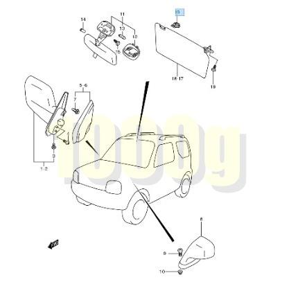 スズキ純正新品】SUZUKI 未使用品 ☆超希少品☆ ジムニー JB23W サン
