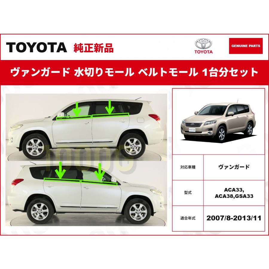 トヨタ純正新品】TOYOTA 未使用品 ☆超希少品☆ ヴァンガード 水切り