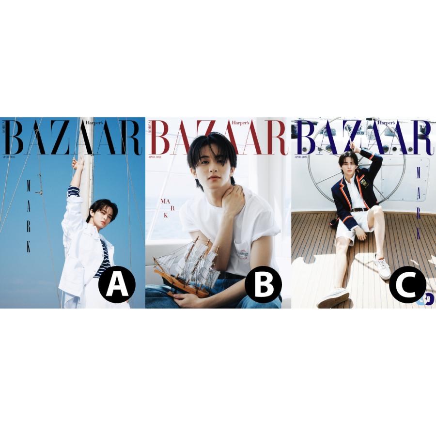 3種セット】【和訳付】2026年 4月号 BAZAAR KOREA MARK, KIM S UNHO 