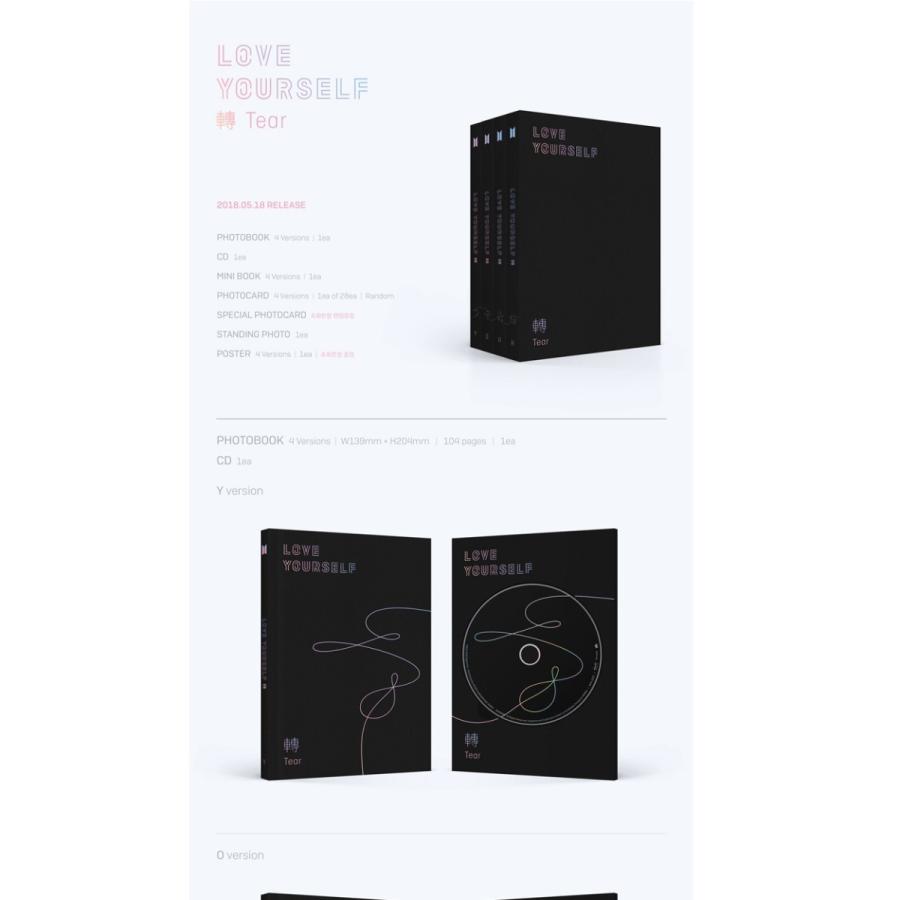 4種セット 全曲和訳 Bts Love Yourself 轉 Tear 3rd Album 防弾少年団 正規 3集 先着ポスター4枚丸め レビューで生写真5枚 送料無料 Bts Cd 00 Fp5 Set Shop11 通販 Yahoo ショッピング