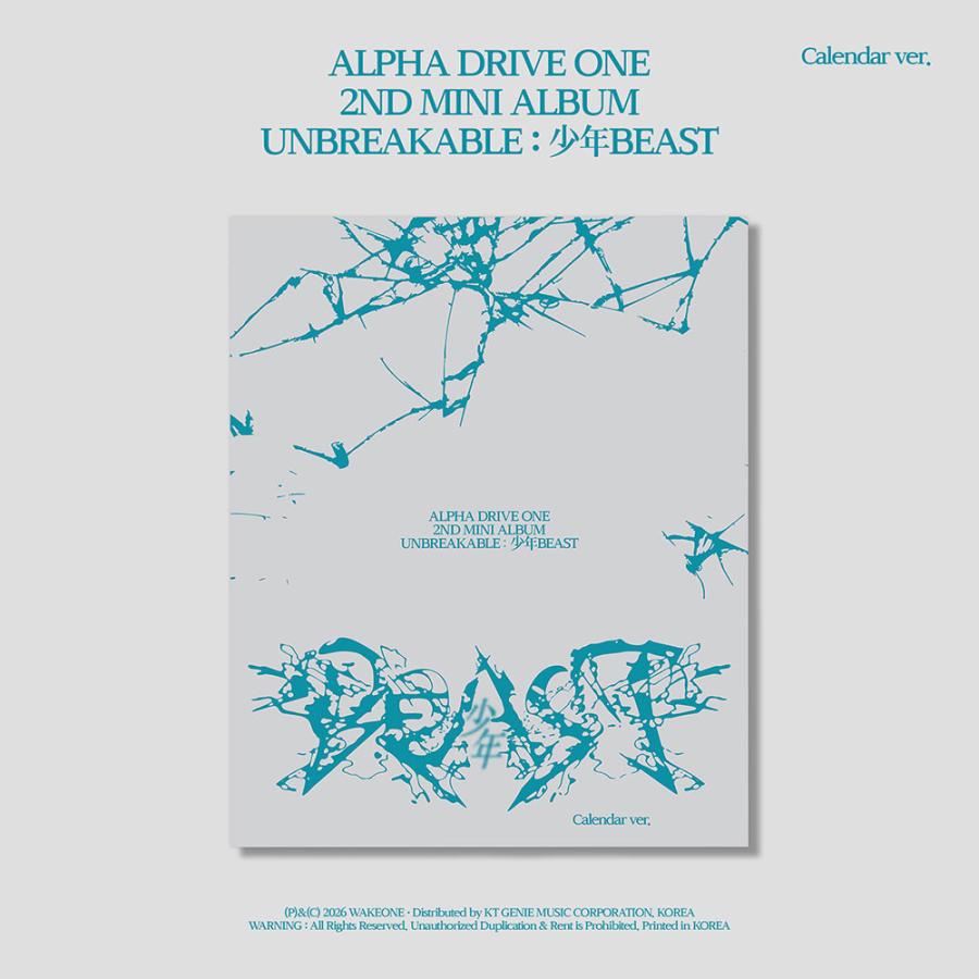 【CD】【和訳選択】ALPHA DRIVE ONE – 2ND ALBUM [UNBREAKABLE : 少年BEAST] (Calendar Ver.) アルファドライブワン 2集 AD1