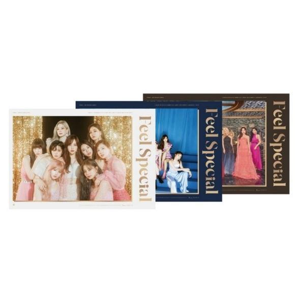 TWICE 全員サイン入り 販促ポスター B2 Feel Special TWICE FEEL SPECIAL 8th MINI ポスター 3種セット(ポスターのみ