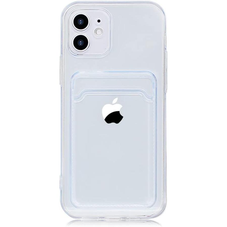 少し豊富な贈り物 YUYIB iPhone12 Mini 用 ケース クリアケース tpuバンパー 薄型 黄変防止 耐久 すり傷防止 カード収納 ワイヤレス充電対応 ス 携帯電話アクセサリー