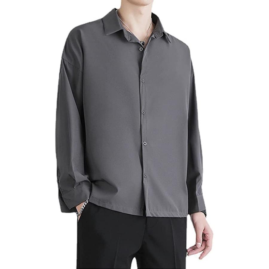 22新入荷 インナー マタニティ下着 シャツ メンズ 長袖 シンプル カジュアル 春 夏 秋 かっこいい ワイシャツ Gray 3xl Www Threeriversofs Com