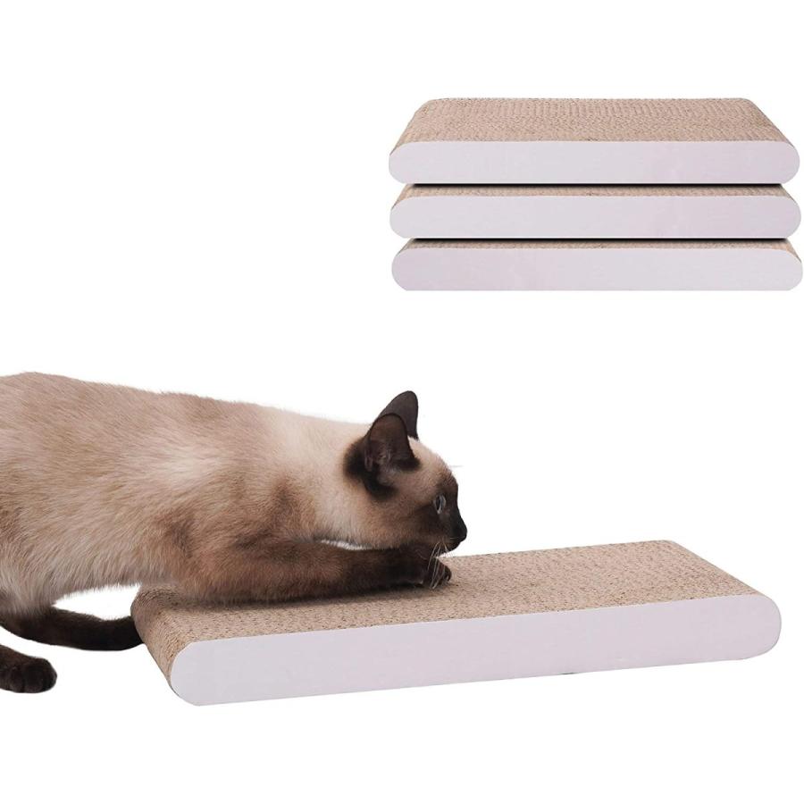 税込 食器 餌やり 水やり用品 People Pets 爪とぎ 猫 段ボール天然素材 両面使える 耐久 シンプル L 3個パック ブラウン白い Www Threeriversofs Com