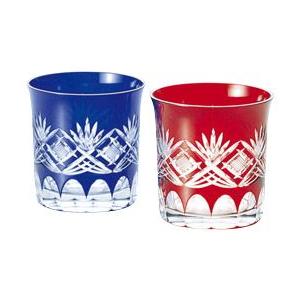 江戸切子 ロックグラス オールド ペアセット　江戸切子