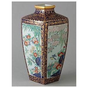 有田焼　弥左ヱ門窯　花瓶　花と鳥の模様 有田焼 弥左ヱ門窯 花瓶 花と鳥の模様 - メルカリ