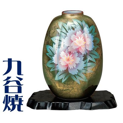 堆朱 壺 花瓶 漆彫リ 細工 銅製剔紅牡丹花瓶 內七宝 飾リ 花器 保管品