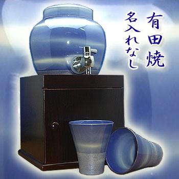 焼酎サーバー 有田焼 コバルトブルー（カップ2個付き） : お値打ち本舗