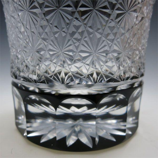 【美品】切子　菊繋ぎ　籠目　切子グラス　ロックグラス　グラス 江戸切子 ロックグラス 菊繋ぎ 黒 : お値打ち本舗 - 通販 - Yahoo