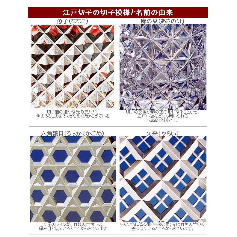江戸切子 カガミクリスタル ロックグラス 5客セット 幕襞に四角籠目 紋