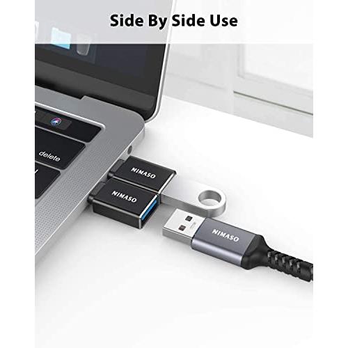 NIMASO USB-C & USB 3.0 変換アダプタ 2個セット (Type C - USB A 3.0 メス) 5Gbps MacBook Pro/MacBook Air/iPad Pro その他 USB-C 端末用 NAD21K391｜shop-all-day｜06