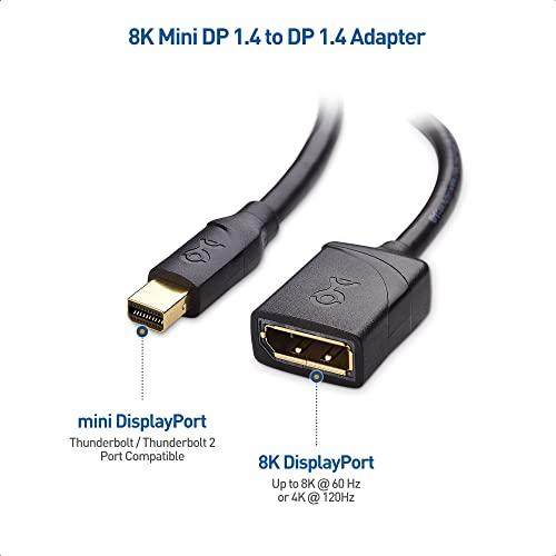 Cable Matters Mini DisplayPort DisplayPort 変換アダプタ Mini DP DP 1.4 変換アダプタ 8K解像度 Thunderbolt 2対応 ブラック｜shop-all-day｜02