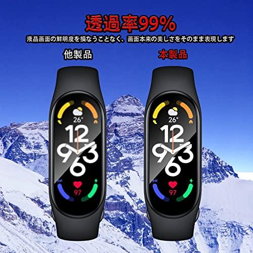 【3 枚セット】Xiaomi Mi band 7/Xiaomi Mi band 8 用の フィルム 液晶 保護フィルム ケース xiaomi smart band 7/xiaomi smart band 8 用の PMMA+PC｜shop-all-day｜04