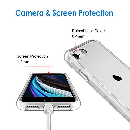 JEDirect iPhone SE 2020/2022 (第2/3世代) iPhone8 iPhone7 ケース 黄ばみなし バンパー 衝撃吸収 傷つけ防止 (クリア)｜shop-all-day｜05