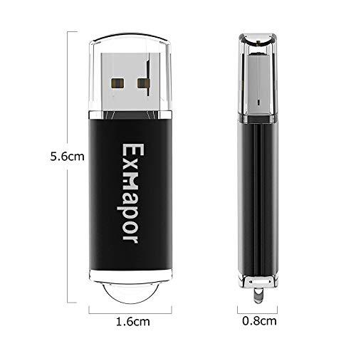 USBメモリ 8個セット Exmapor USB 4GB メモリースティックキャップ式 （8色：黒、銀、青、紫、緑、赤、ピンク、オレンジ）｜shop-all-day｜02