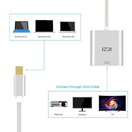 ICZI Mini Displayport VGA アダプタ Thunderbolt VGA 変換 アダプタ ミニディスプレイポート vga 変換 1080P 60Hz vga ケーブル MacBook Mac、MacBo｜shop-all-day｜05