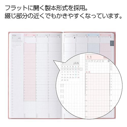 コクヨ(KOKUYO) ジブン手帳 Lite mini 手帳 2024年 B6 スリム マンスリー&ウィークリー ライトベージュ ニ-JLM1LS-24 2023年 12月始まり｜shop-all-day｜04