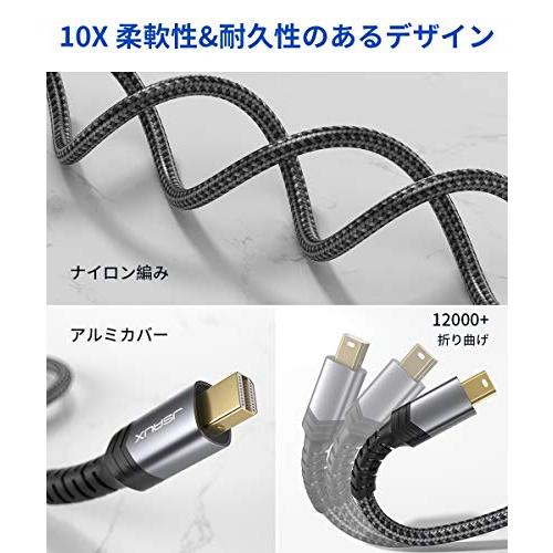 JSAUX Mini DisplayPort-HDMI 変換アダプタ Mini DP/Thunderbolt to HDMI【1080P@60Hz/21cm/グレー】MacBook Air/Pro/iMac、Microsoft Surface Proな｜shop-all-day｜04