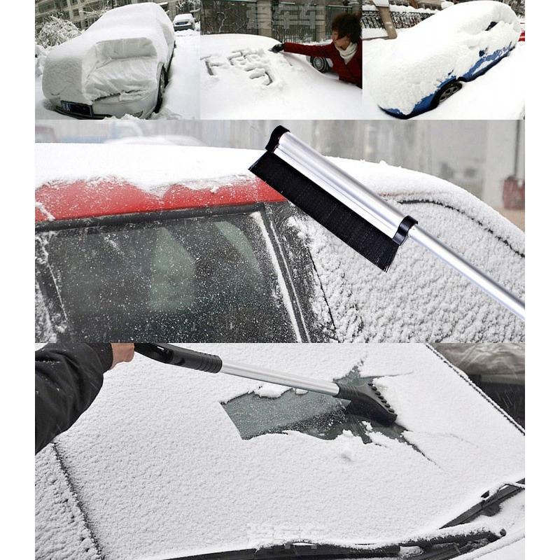 アイススクレーパー 伸縮可能 スノー ブラシ 雪かき 車の 雪、霜