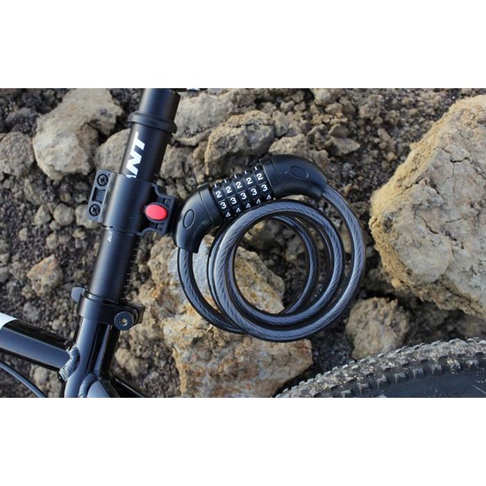 チェーンロック ダイヤル式 ワイヤー錠 自転車 バイク 防犯