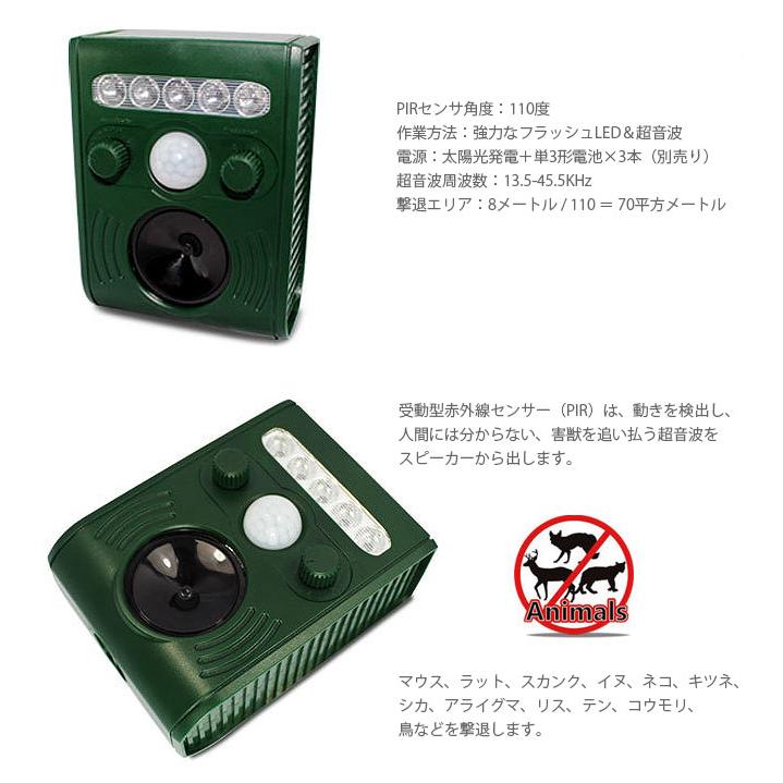 害獣撃退器 動物よけ 超音波 猫よけ カラス 対策 害獣駆除 R 1n Shop Always 通販 Yahoo ショッピング