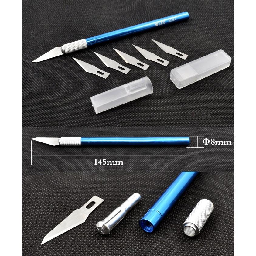 デザインナイフ 替え刃5個付き トーンカッター DIY プラモデル ホビー