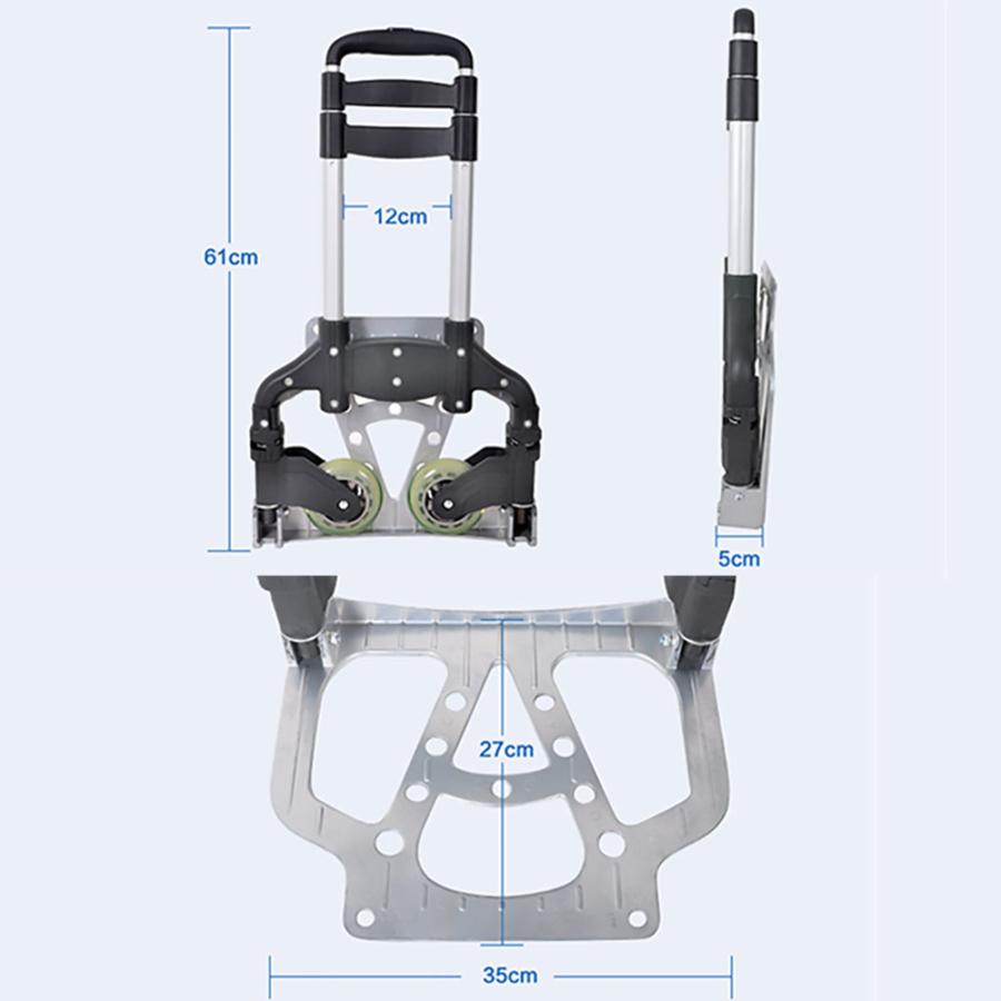 キャリーカート 折りたたみ 軽量 おしゃれ 台車 カート アウトドア キャンプ ショッピング 買い物 荷物 移動 アルミ製 コンパクト 収納｜shop-always｜07