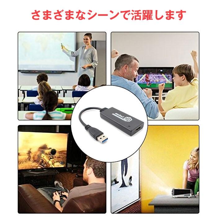 USB3.0 HDMI 変換アダプタ USB2.0 対応 変換コネクタ 1080P Win7 USB3.0 HDMI 変換アダプタ USB2.0 対応 変換コネクタ 1080P Win7
