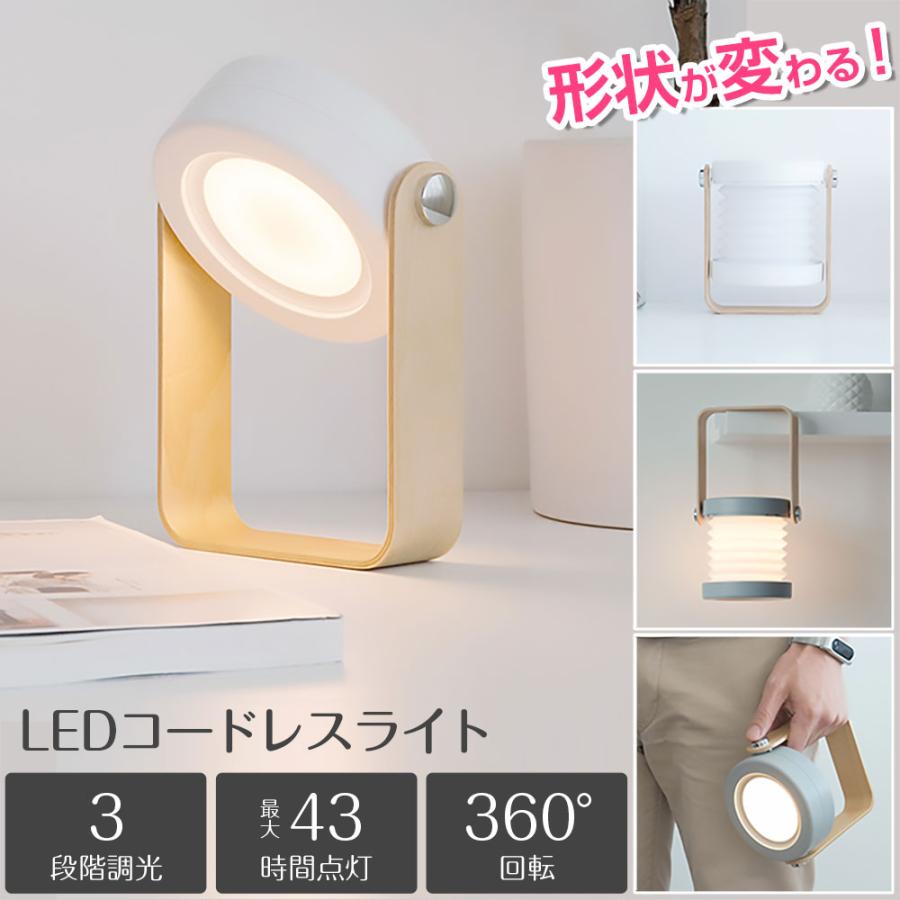 テーブルライト ベッドサイドランプ ナイトライト ランタン 2Way LED