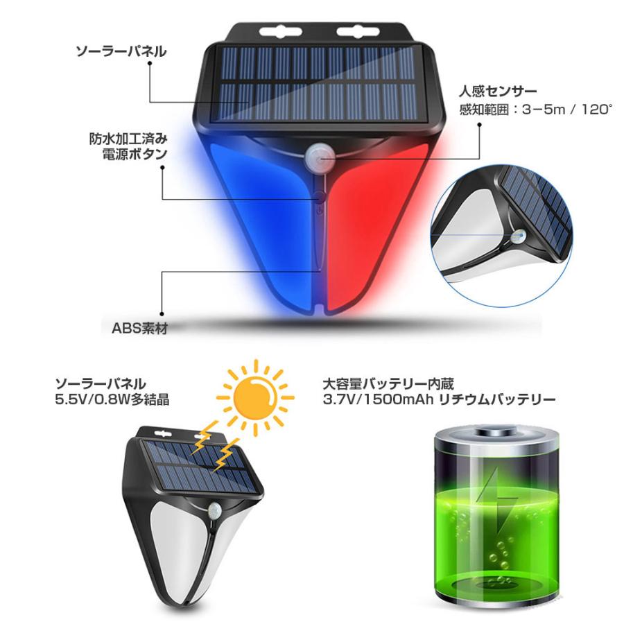 センサーライト 防犯 LED ブザー音 警告音 警告灯 警報機 人感 センサーライト 防犯 LED ブザー音 警告音 警告灯 警報機 人感