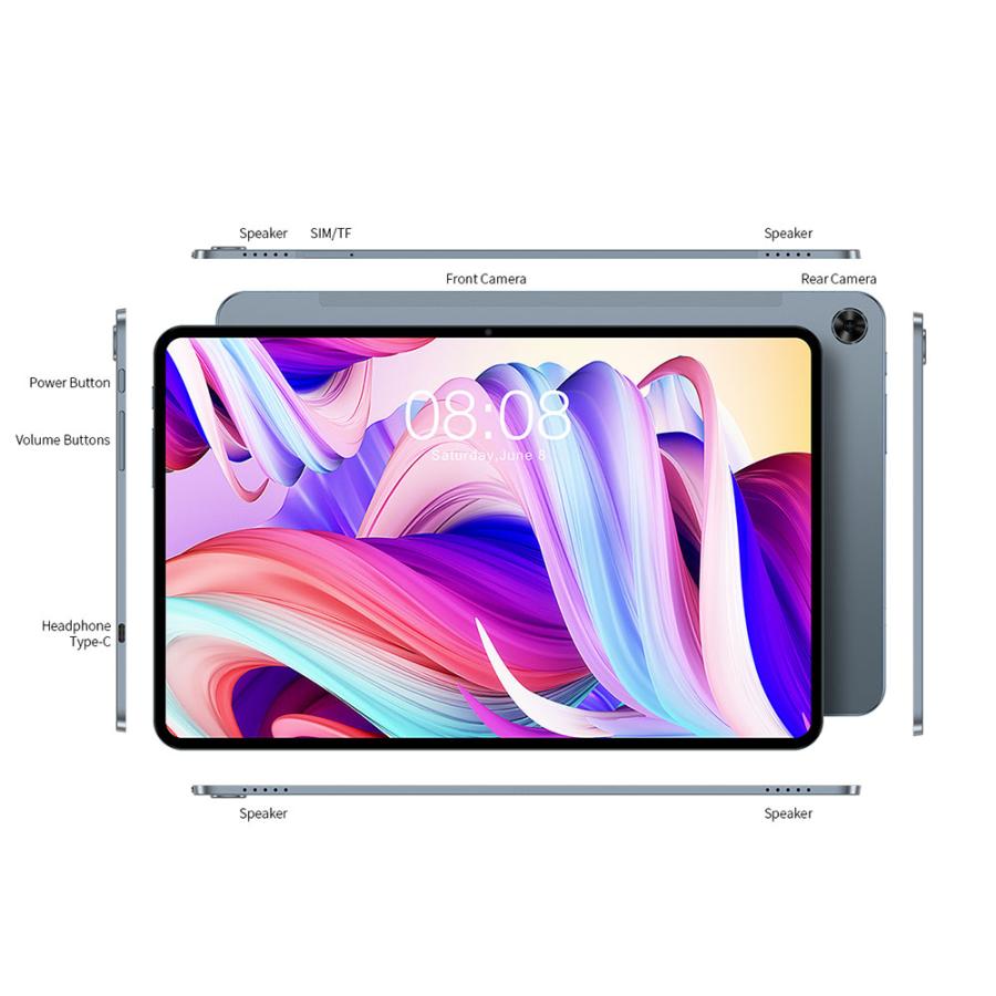 SIMフリー タブレット Teclast T40 Pro 8GB RAM 128GB ROM Android11 4G LTE Wi-Fi  802.11ac Bluetooth搭載 Nano SIM 衛星GPS対応