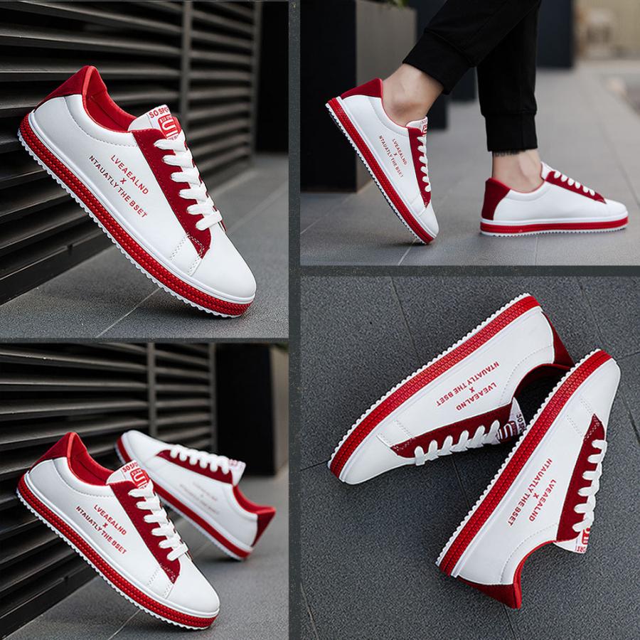 スニーカー メンズ 白 赤 黒 緑 ブラック グリーン ローカット