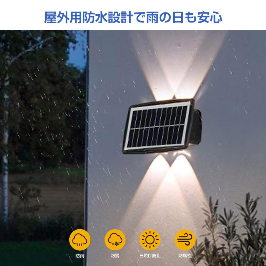 ホワイト ウォーム 4LED ソーラーLEDライト 1個 白光 暖光 ホワイト ウォーム 4LED ソーラーLEDライト 1個 白光 暖光