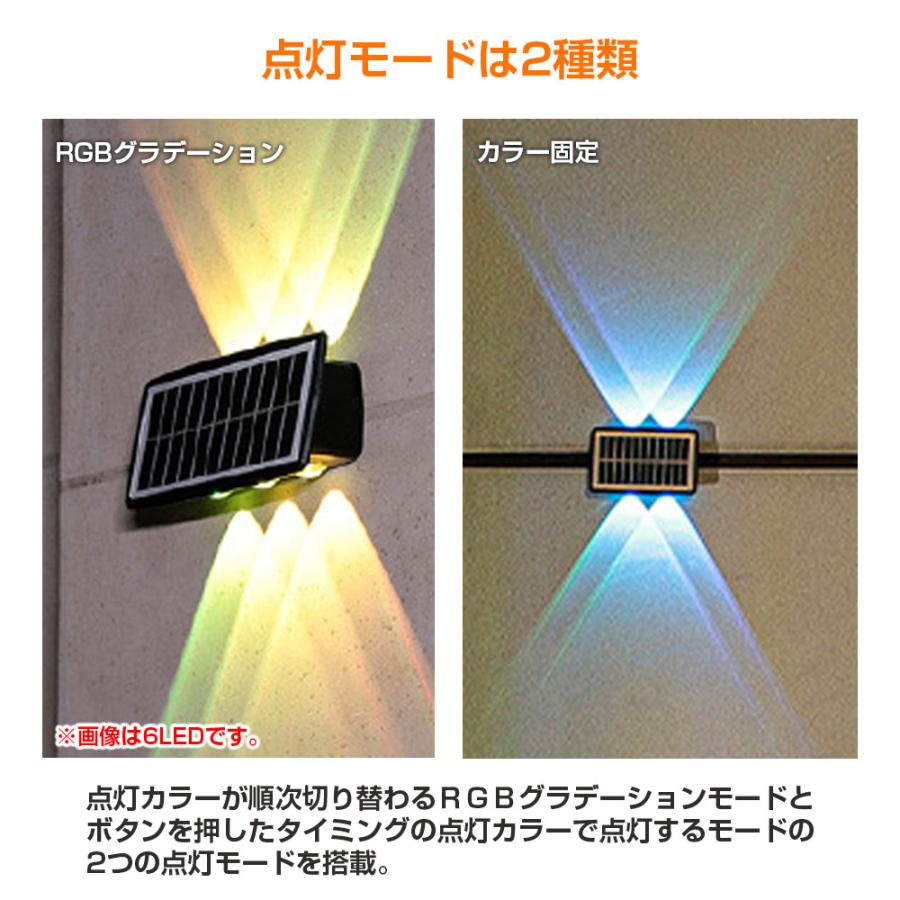 RGB 4LED ソーラーLEDライト 1個 グラデーション ソーラーライト RGB 4LED ソーラーLEDライト 1個 グラデーション ソーラーライト