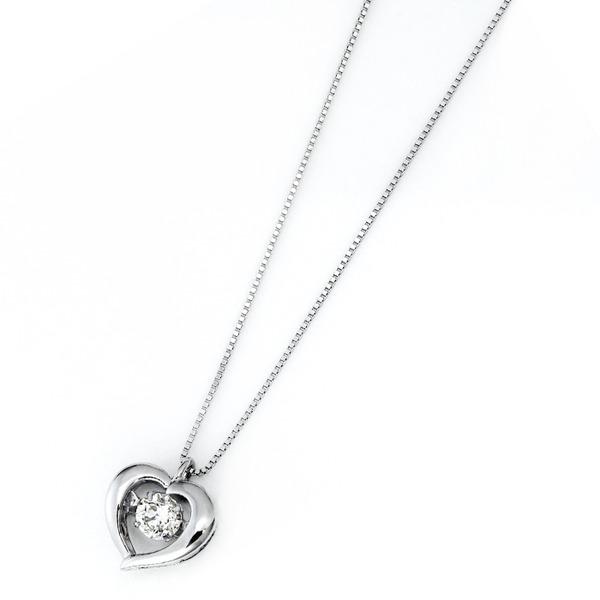 【まとめ売り】 ダイヤモンド ネックレス プラチナ Pt900 0.3ct 揺れる ダイヤ ダンシングストーン ダイヤネックレス ハート ペンダント 正規品タグ 鑑別カード付き 【BCD9424405855】(34060円)