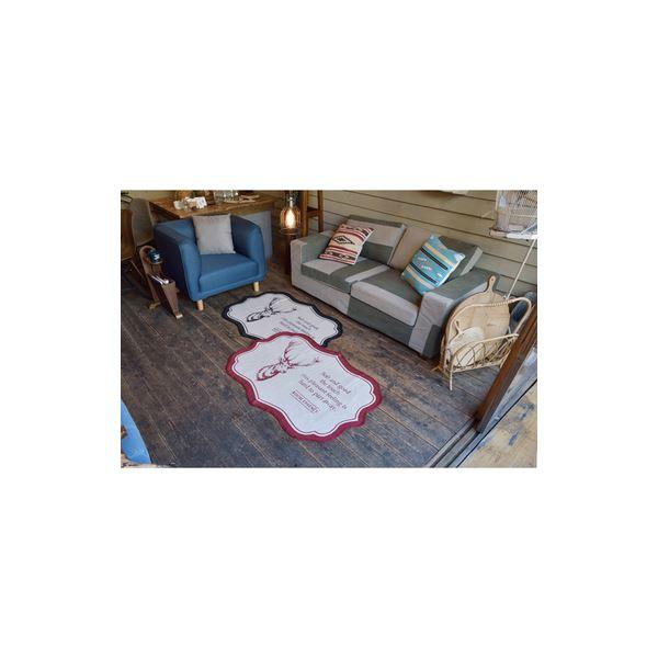 ラグマット 絨毯 90×130cm レッド TTR-149RD 長方形 インド製 コットン 綿 リビング ダイニング ベッドルーム 寝室 居間｜shop-amazing｜03
