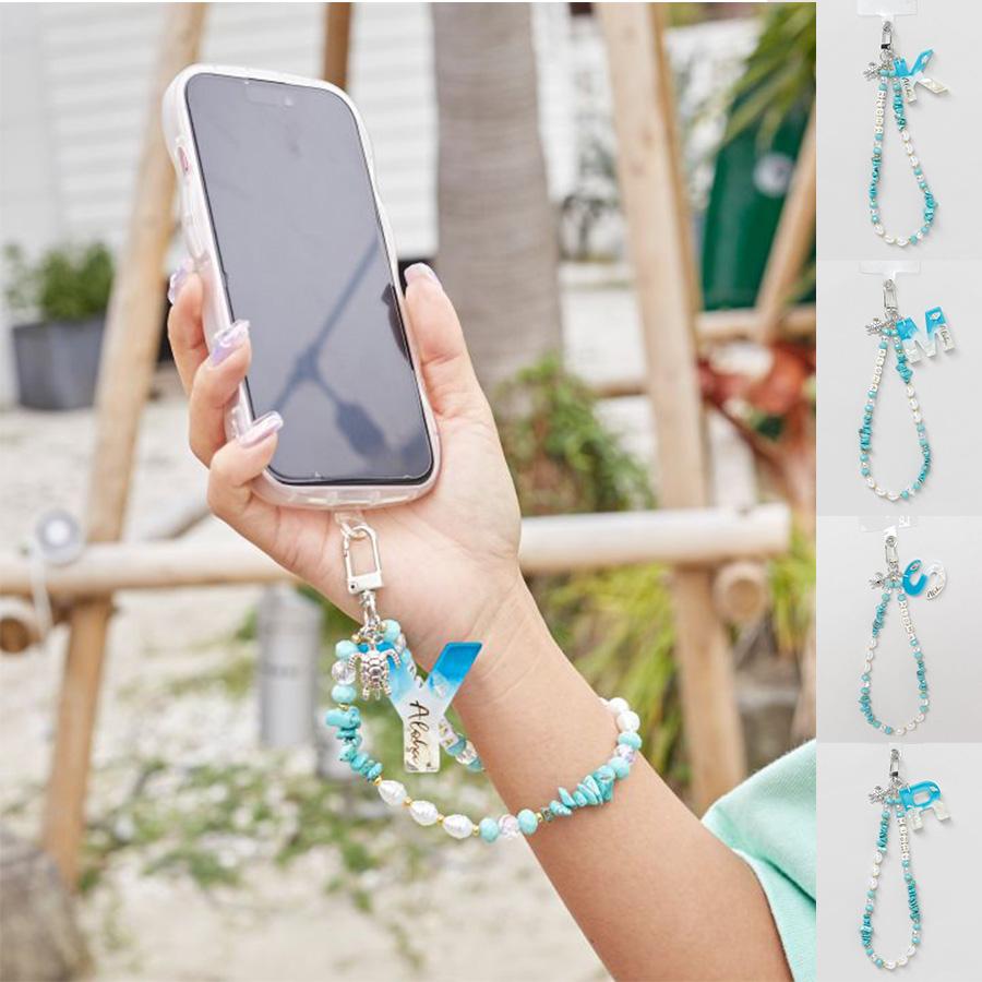 Kahiko（カヒコ） スマホストラップ ハワイを連想させるイニシャル