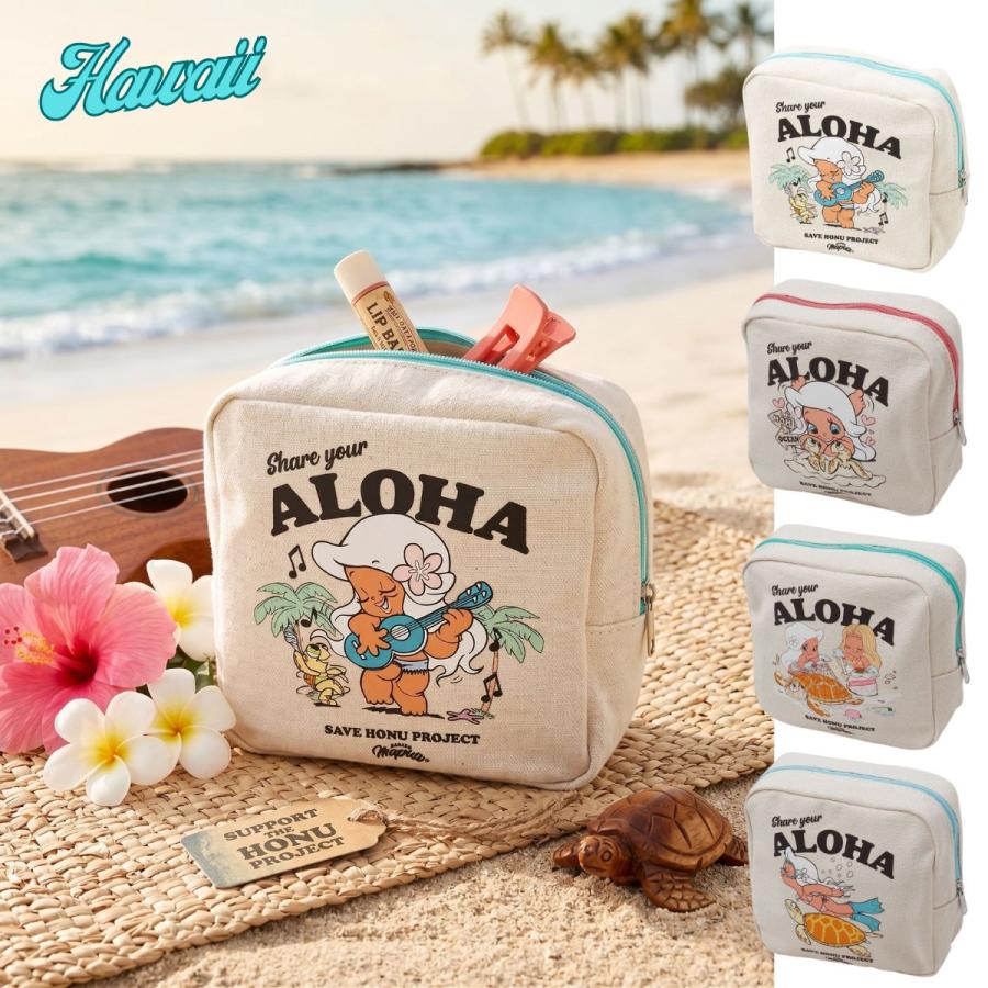 美品　超特急　アロハ　ファンミ　フェイスポーチ Kahiko（カヒコ） ポーチ ハワイアン 【Kahiko×Aloha Mapua