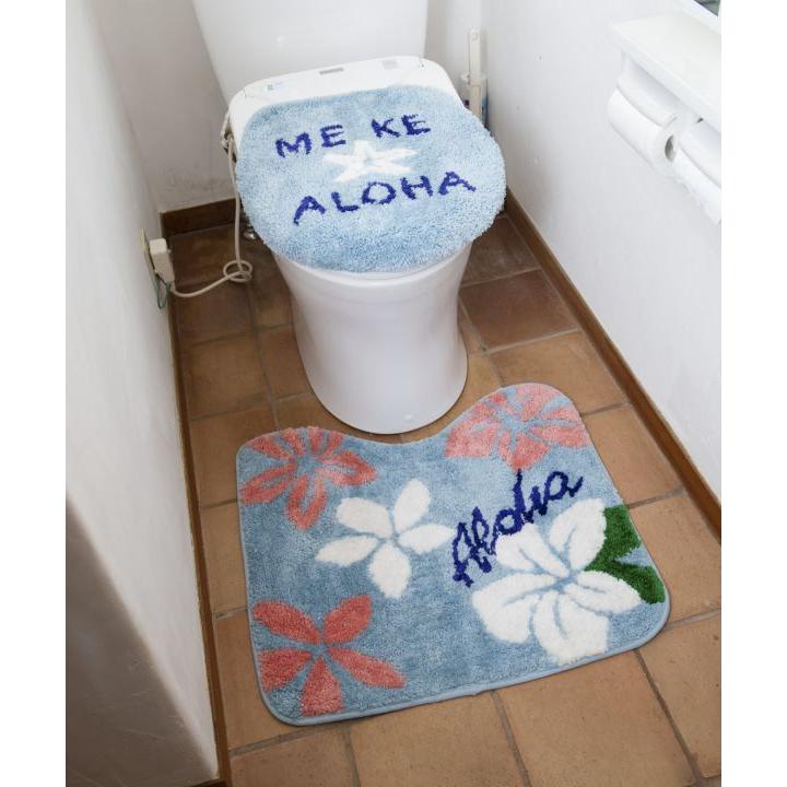 もりもり38　ラニフォトトイレマット　トイレマット　ハワイアン　インテリア Kahiko（カヒコ） 新商品 トイレマット 2点 セット かわいい