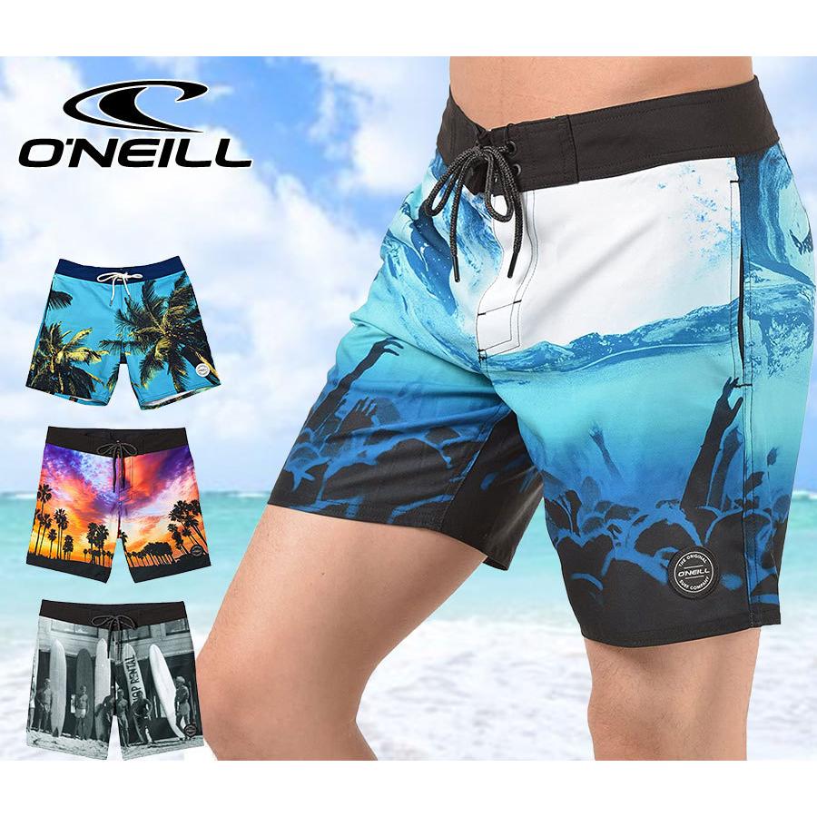 ボードショーツ メンズ O'NEILL オニール カジュアル水着 サーフパンツ 海水浴 トランクス ストレッチ ハーフパンツ 水陸両用 海パン｜shop-anela