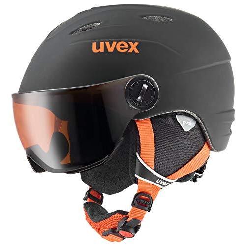 uvex ジュニアバイザープロ ウィンタースポーツ・スキー ヘルメット S5661912805 ブラック・オレン｜shop-angelica