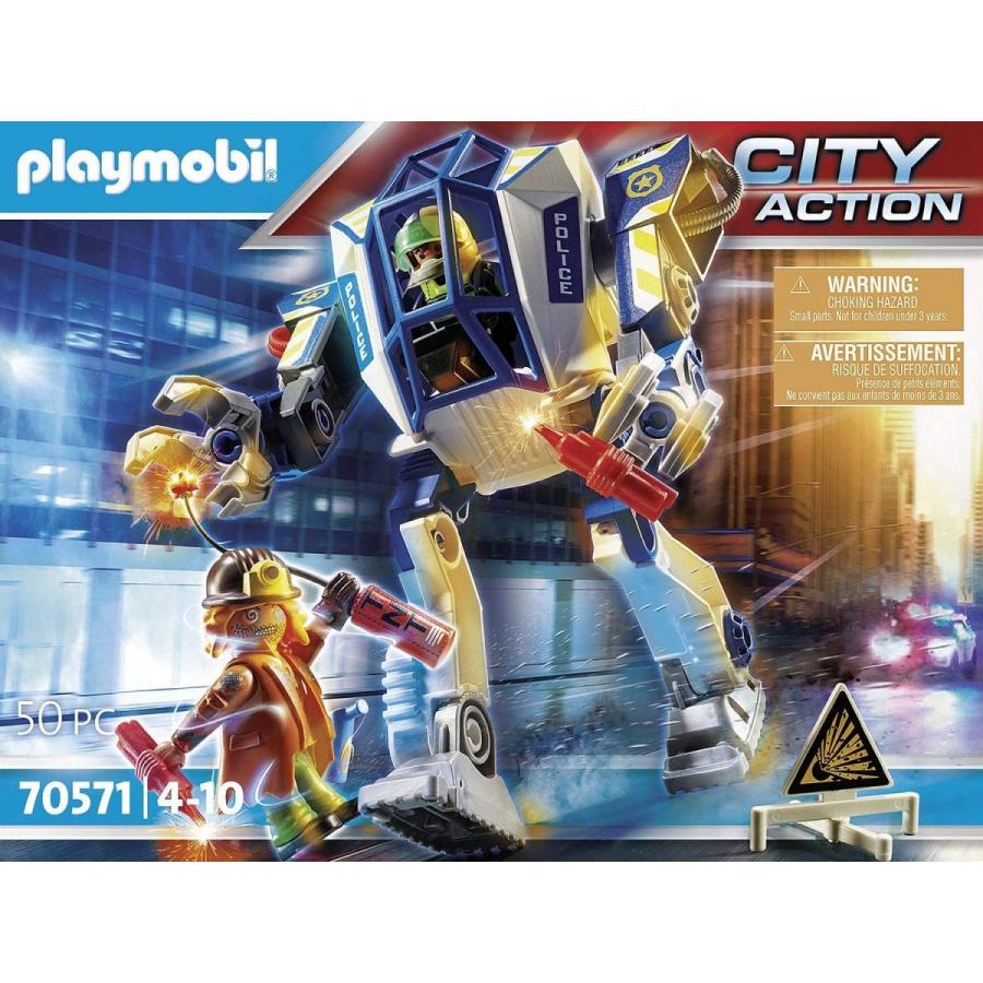 プレイモービル 70571 シティアクション ポリスロボット 50ピース 4歳以上 playmobil 海外直輸入品