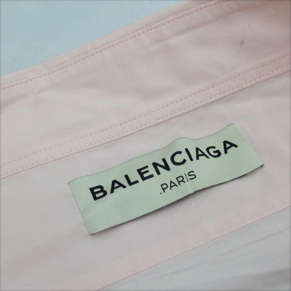 BALENCIAGA（バレンシアガ） スウィングカラー シャツ ピンク 17SS