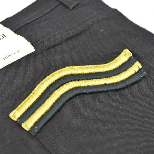 FENDI / フェンディ パンツ ブラック デニム 刺繍 ゴールド SIZE：40 