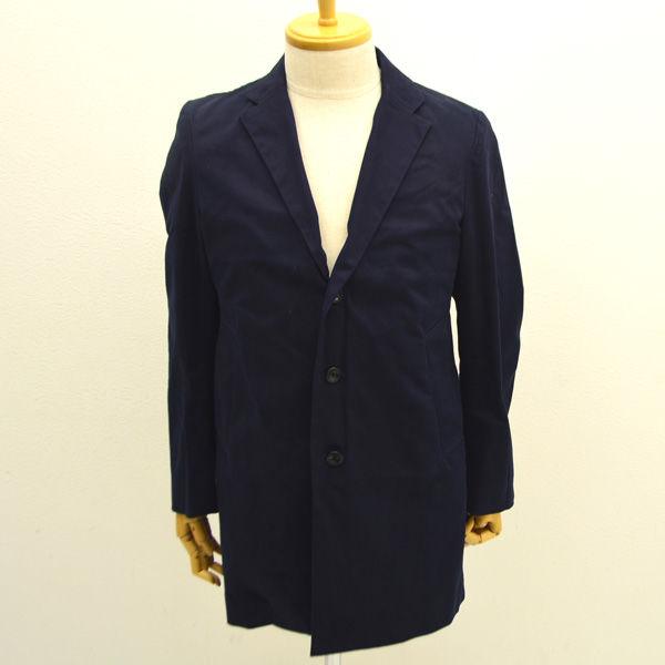 Inherit インヘリット チェスターコート ネイビー サイズ38 14 0 7 05 メンズファッション 中古 珍しい