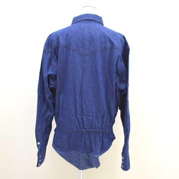 BONUM×wrangler / ボナム×ラングラー ◆デニムシャツ/ロンパース/インディゴ/フリーサイズ 19-050-092-3009-1-0 【レディース/ガールズ/LADY/女性/婦人】  レディースファッション  [0220392056] BONUM×wrangler / ボナム×ラングラー デニムシャツ/ロンパース