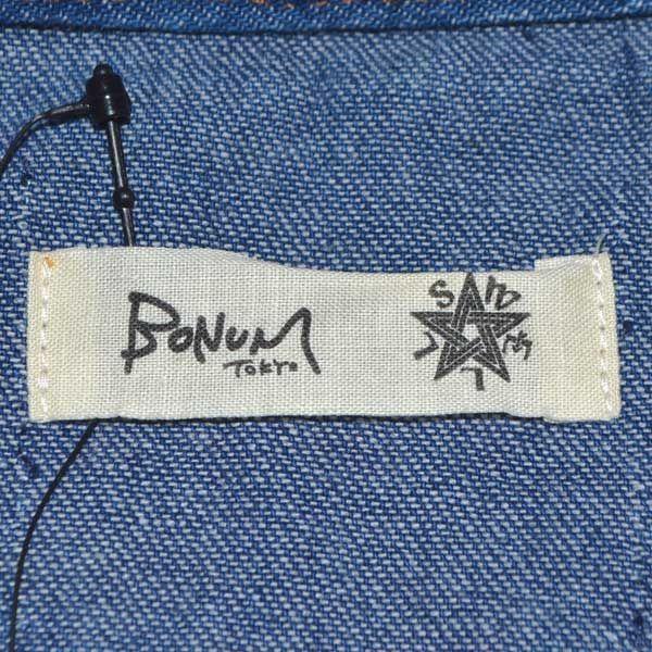 BONUM×wrangler / ボナム×ラングラー ◆デニムシャツ/ロンパース/インディゴ/フリーサイズ 19-050-092-3009-1-0 【レディース/ガールズ/LADY/女性/婦人】  レディースファッション  [0220392056] BONUM×wrangler / ボナム×ラングラー デニムシャツ/ロンパース