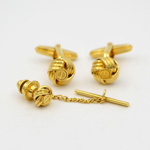 Dunhill ダンヒル 腕時計 アクセサリー カフス タイタックピン ブランド メンズアクセサリー Dロゴ 中古 ゴールド ブランド